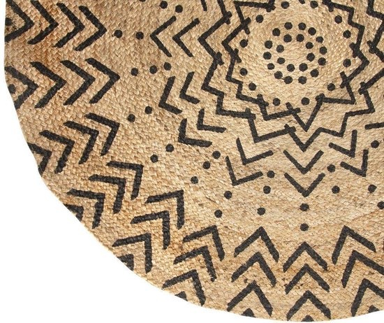Carpet Round - Graphic Patterns - Jute D120 - Arrows