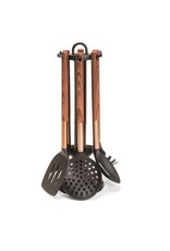 Royal Swiss - Kitchenware Set - 7 Pieces - Incl. Holder - Wood