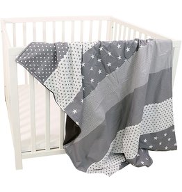 Ullenboom Ullenboom® Baby comforter; in stars grey (100 x 140 cm)