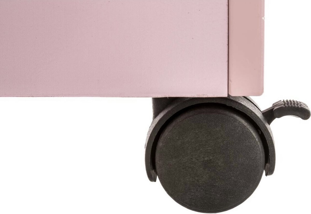 Aufbewahrungsbox für Spielzeug - mit Rädern - Rosa - 100% MDF