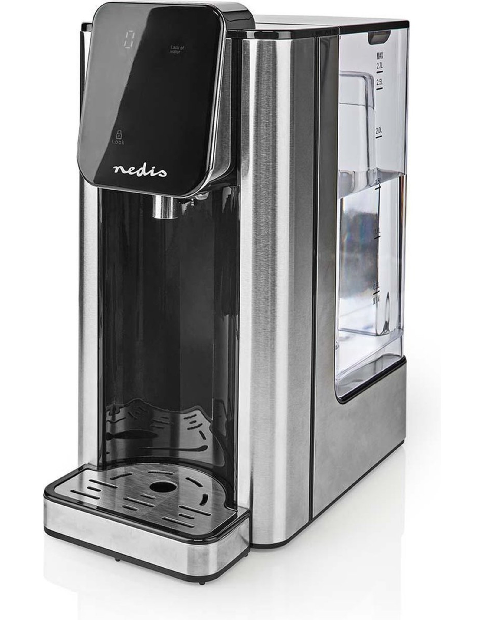 Nedis Nedis Heet Water Dispenser | 2600 W | 2.7 l | Aluminium / Zwart