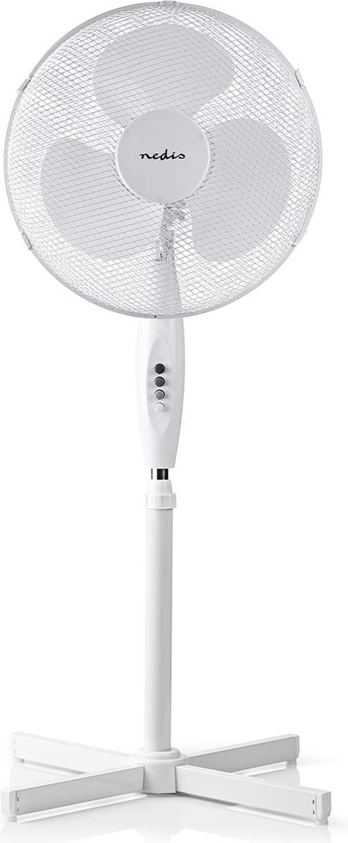 Nedis - Bodenventilator - 3 Geschwindigkeiten - Weiß