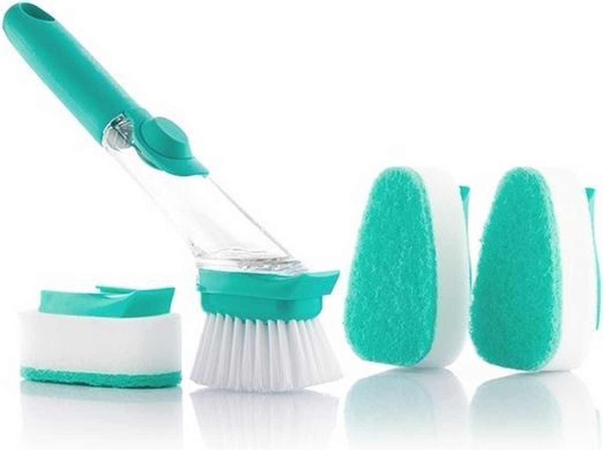 Innovangoods - Schuurborstel met handvat en zeepdispenser