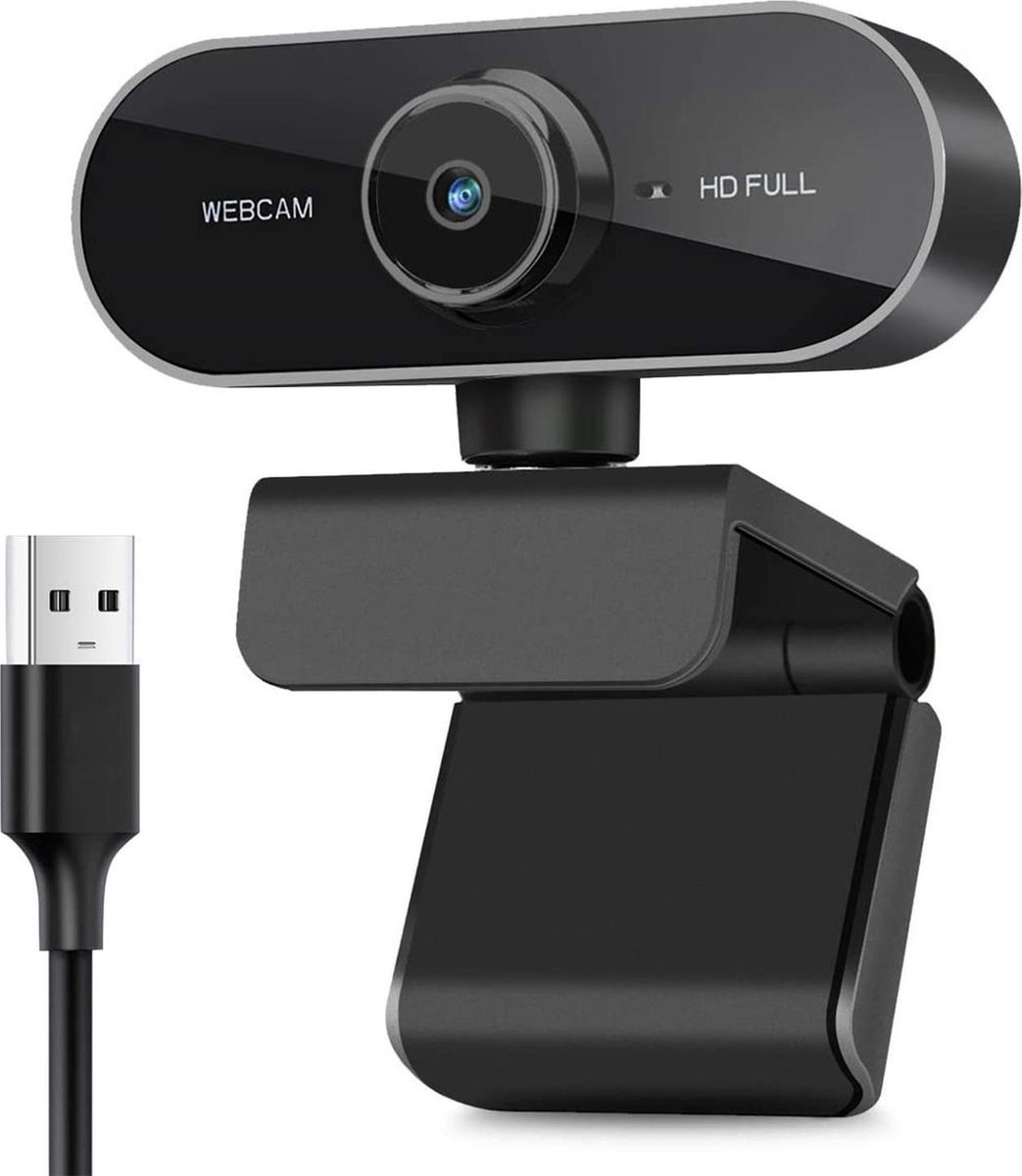 Webcam full HD (1080p) - Met ingebouwde microfoon