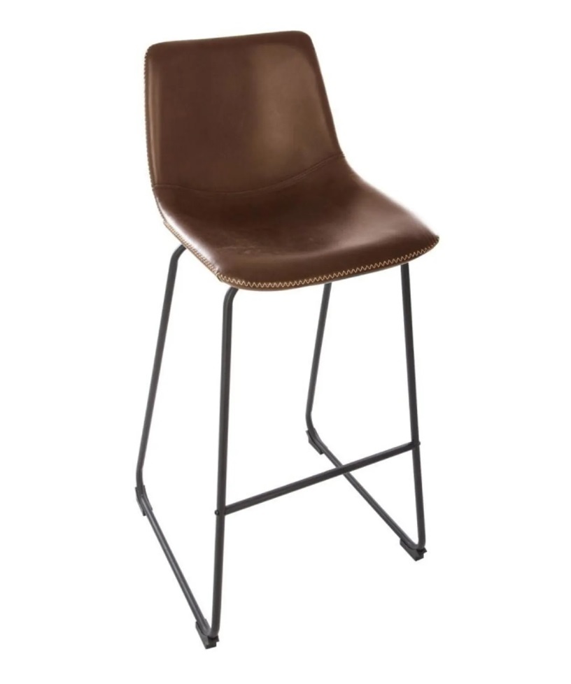 Atmosphera - Kunstleer Barkruk - Bruin - Hoogte 101,5 cm Atmosphera - Kunstleer Barkruk - Bruin - Hoogte 101,5 cm