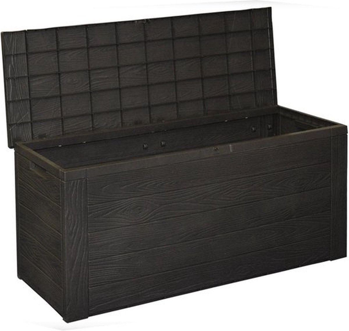 Kissenkasten 120x45x57cm 300L - Schwarz- Woody Box