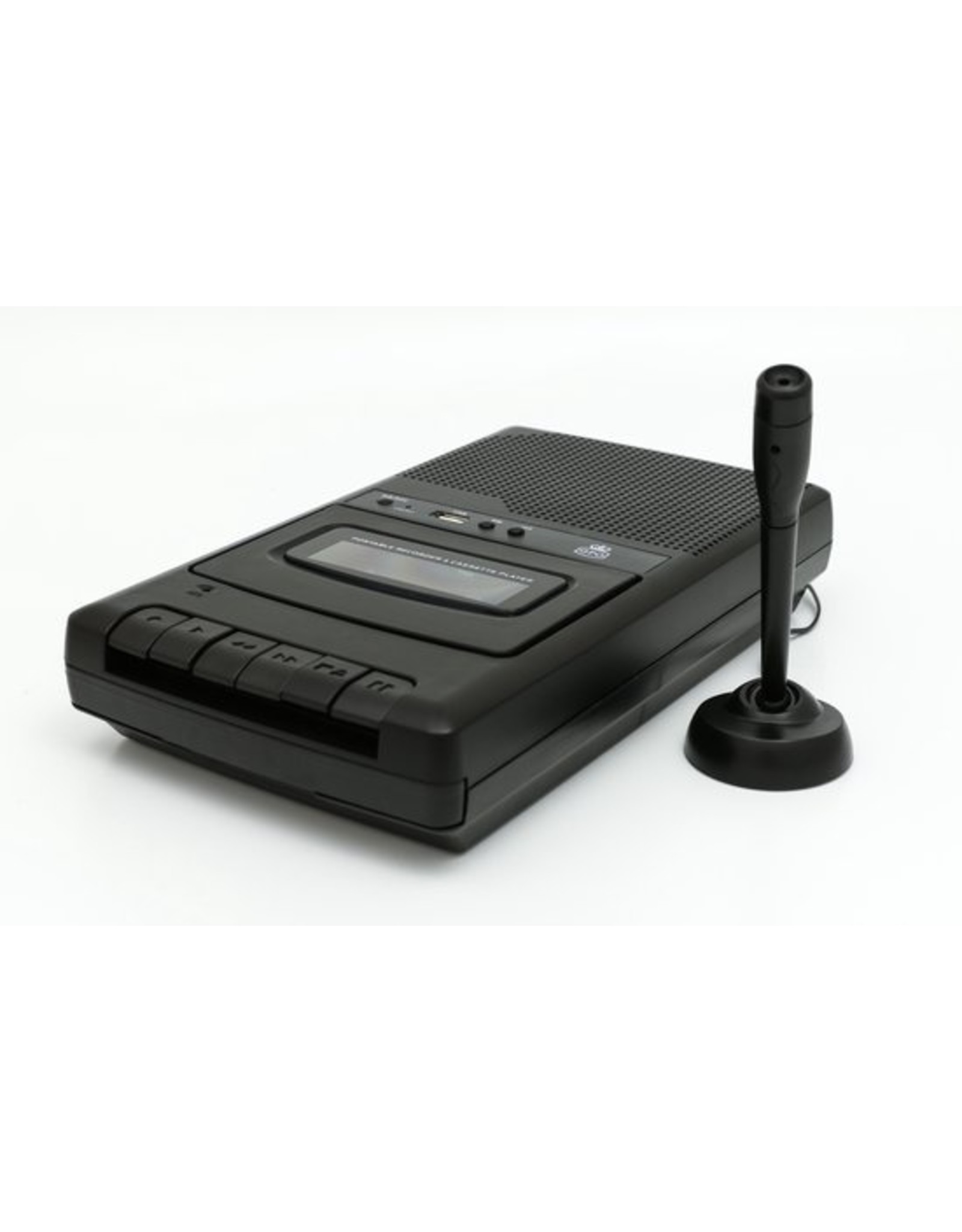GPO - Casette Recorder - Draagbaar - USB & Microfoon - Zwart