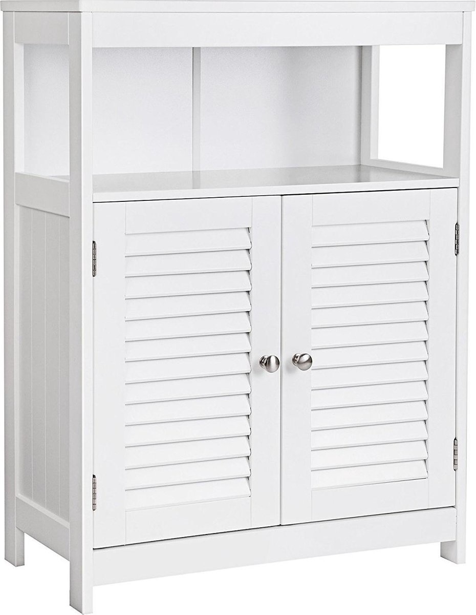 Badkamerkast - 2 Deuren - MDF - Wit Badkamerkast - 2 Deuren - MDF - Wit