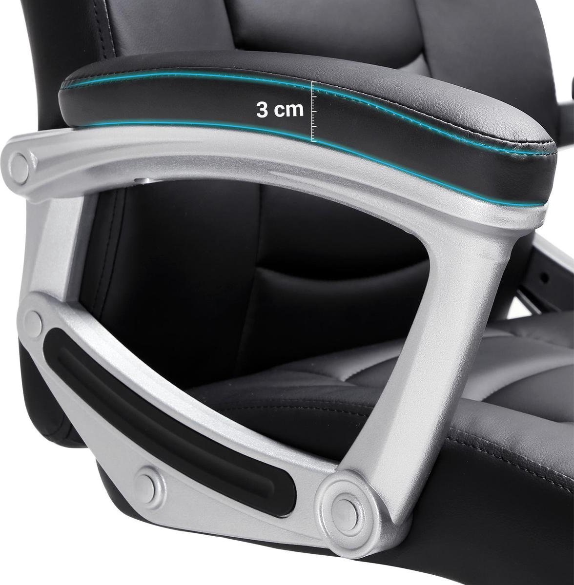 Songmics Luxus-Design-Manager Bürostuhl - Ergonomische Executive Managerial Stuhl - Heavy Duty