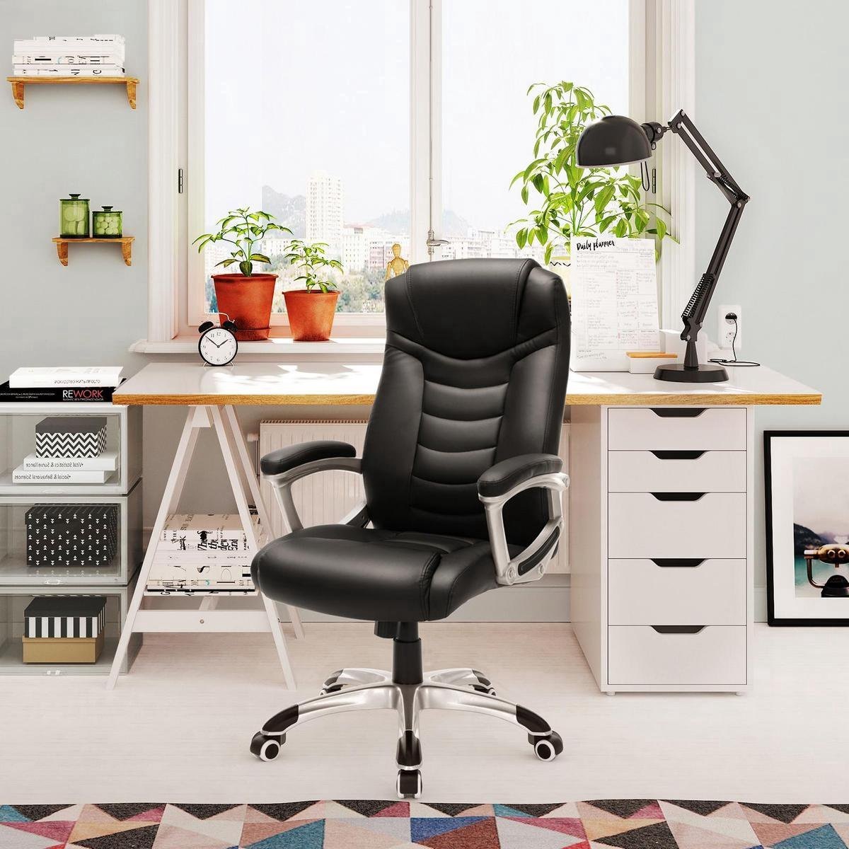Songmics Luxus-Design-Manager Bürostuhl - Ergonomische Executive Managerial Stuhl - Heavy Duty
