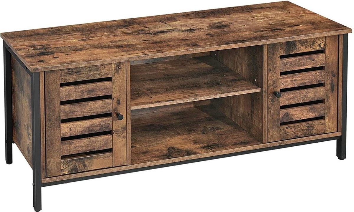 Tv Meubel - Vintage - Bruin - Metaal - 110 x 40 x 50 Tv Meubel - Vintage - Bruin - Metaal - 110 x 40 x 50