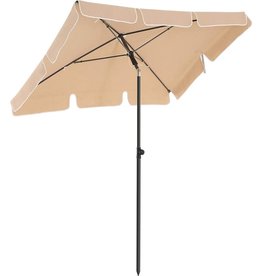 Balcony parasol - Rectangular - Tiltable - Taupe - 200 x 125 cm