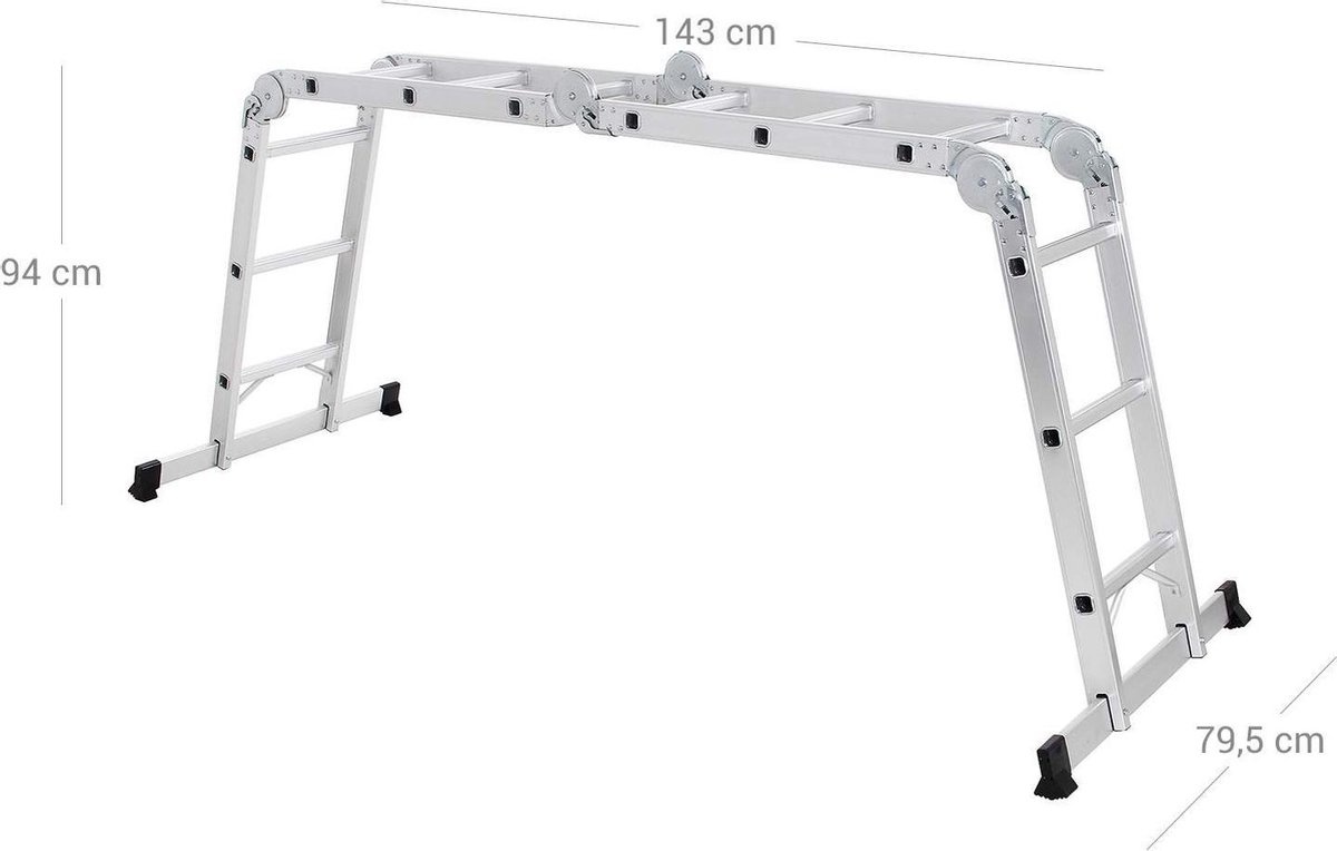 Leiter - Multifunktional - Aluminium - 3,5M - GS-geprüft