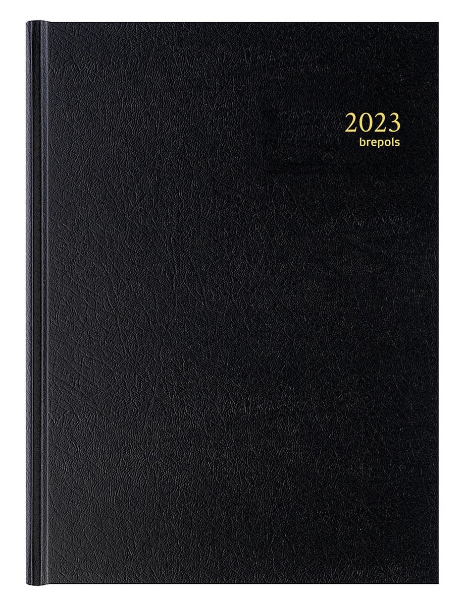 Brepols Agenda 2023 - BREMAX 1 - SANTEX - A4 - Schwarz - 1d/1p