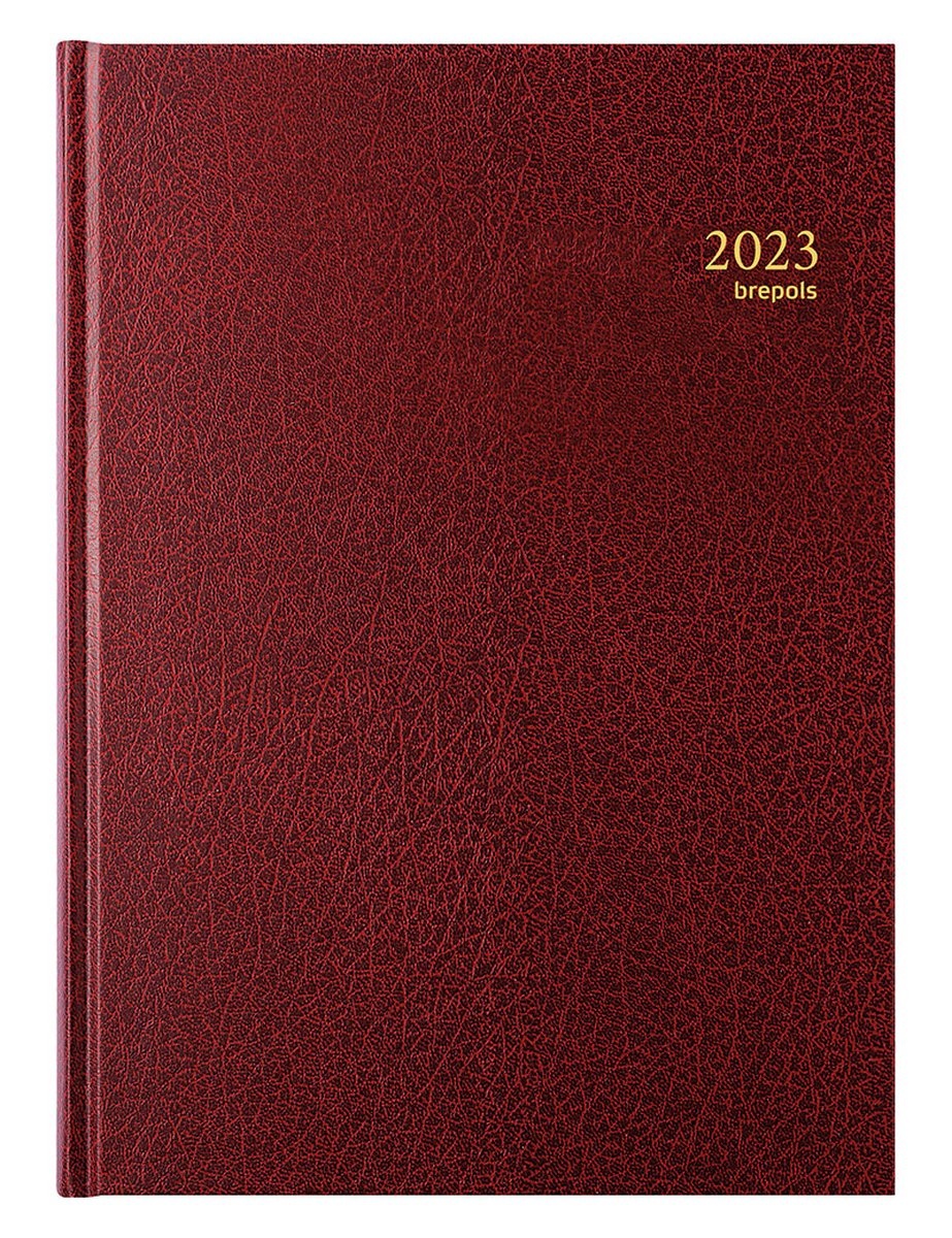 Brepols Agenda 2023 - BREMAX 2 - SANTEX - A4 - Bordeaux - 1d/2p