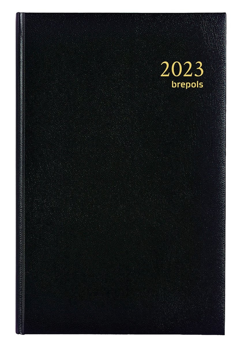 Brepols Agenda 2023 - SATURNUS LUXE - LIMA - 13,3 x 20,8 cm - Schwarz - 1d/1p