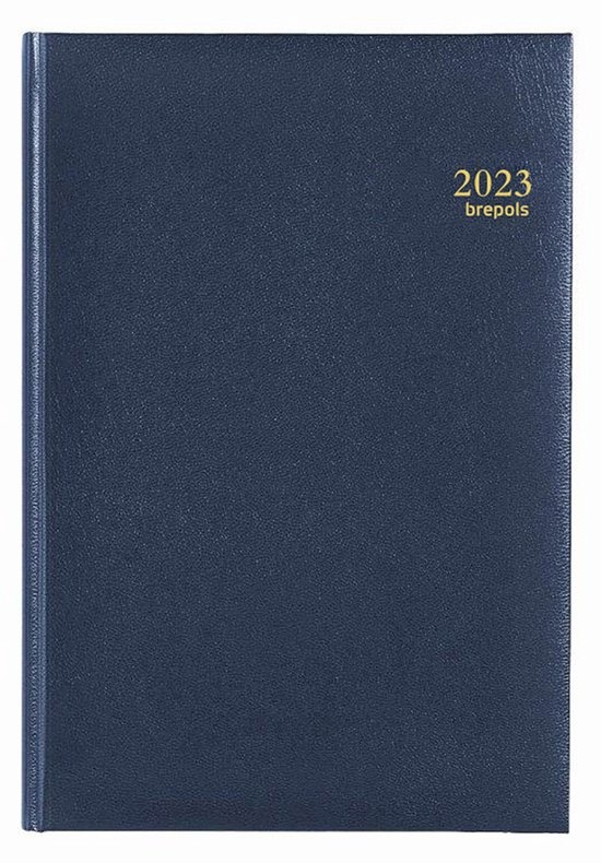 Brepols Agenda 2023 - OMEGA - LIMA - 21 x 29 cm - Blau - 1w/2p
