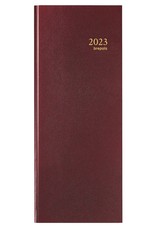 Brepols Brepols - Agenda 2023 - SATURNUS LANG -LIMA - 12,8 x 33 cm - Bordeaux - 1d/1p