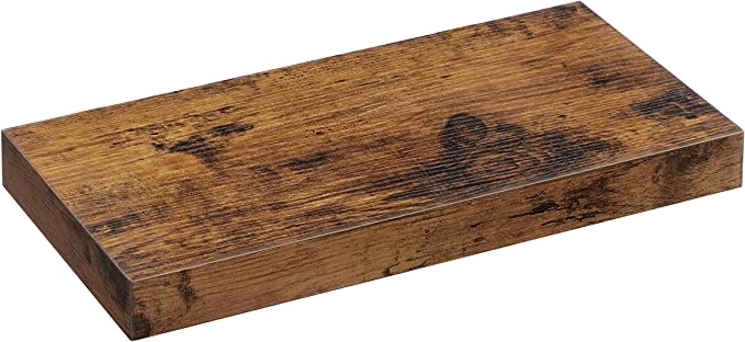 Parya Home - Wandregal - Braun - MDF - 40 x 20 x 3,8 cm