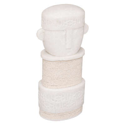 Decoratief beeld - wit - 18,5 cm Decoratief beeld - wit - 18,5 cm