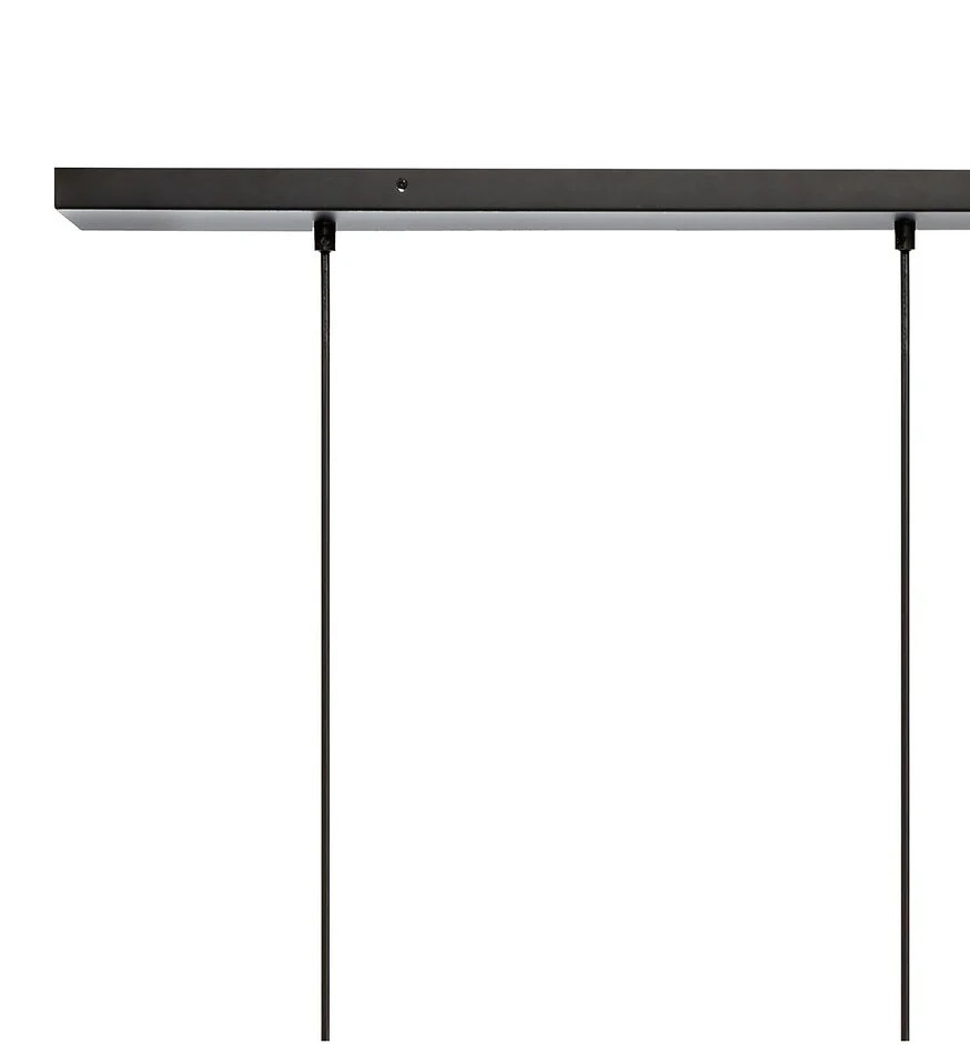Atmosphera - Hanglamp 3 lampen industrieel - Metaal - Zwart