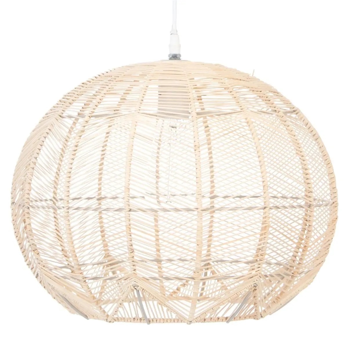 Atmosphera - Ronde Hanglamp - Rotan - Diameter Ø 38 - Beige