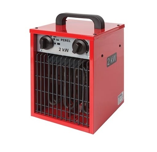 Perel - Werkplaatskachel - Ventilatorkachel - 2000 W - Rood