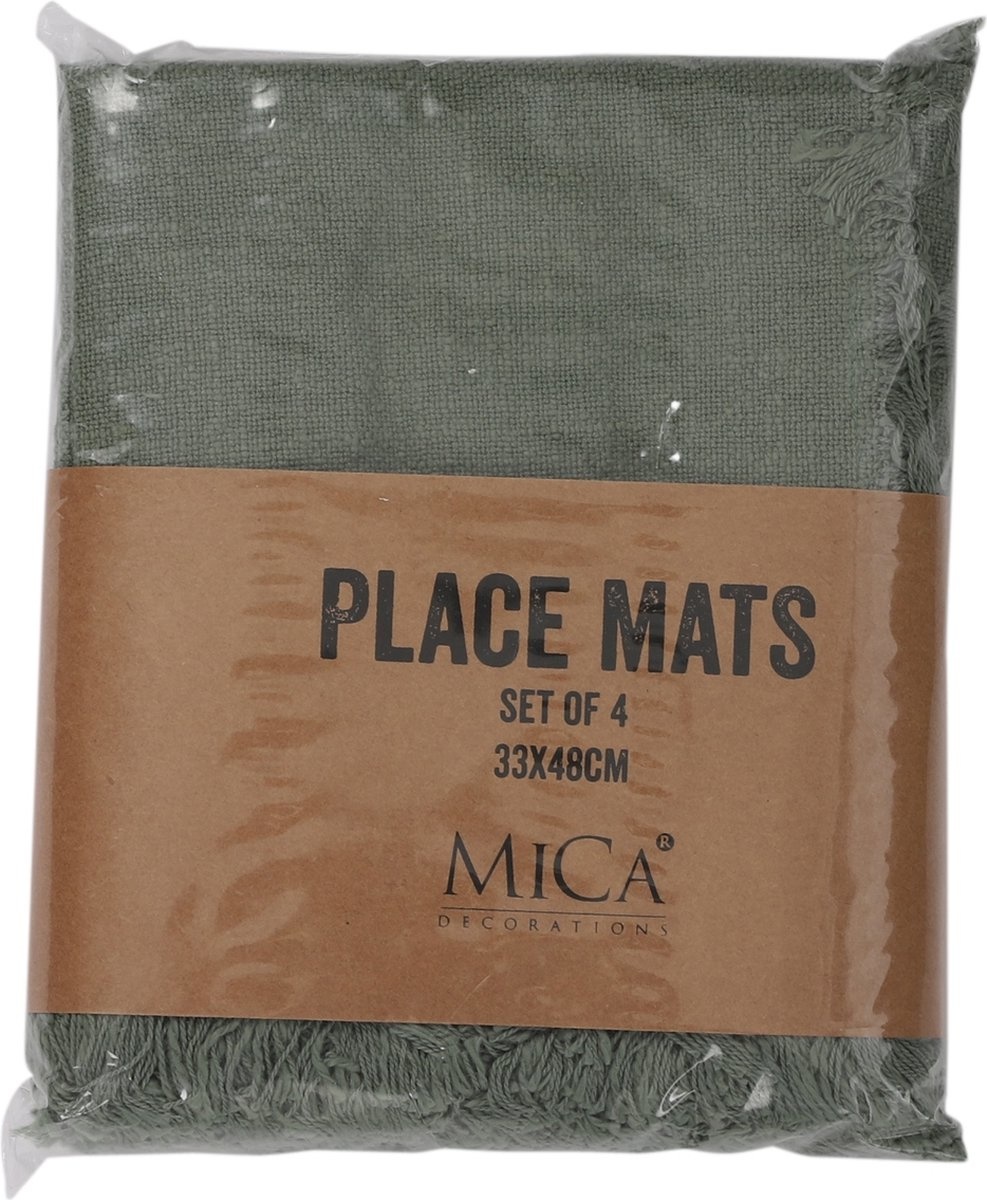 Mica Decorations - Tischset - 4er Set - Grün