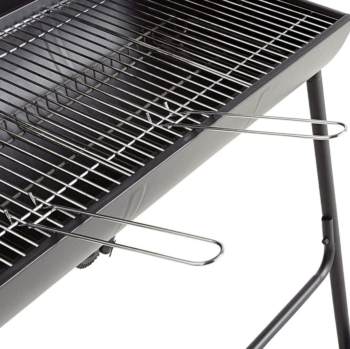 BBQ XL Houtskoolbarbecue - Cilindervorm - Grilloppervlak (LxB) 71 x 35 cm - Zwart