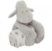 Atmosphera - Plaid Met Knuffel - Schaap - Kraamcadeau Atmosphera - Plaid Met Knuffel - Schaap - Kraamcadeau