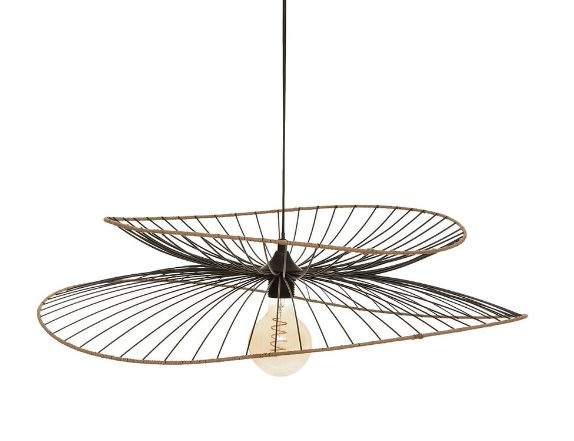 Grote Zwarte Metalen Hanglamp D 69,5 cm