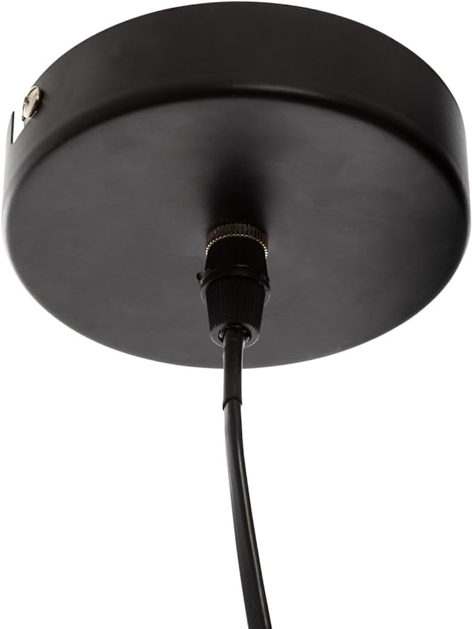 Große schwarze Metall-Hängeleuchte D 69,5 cm