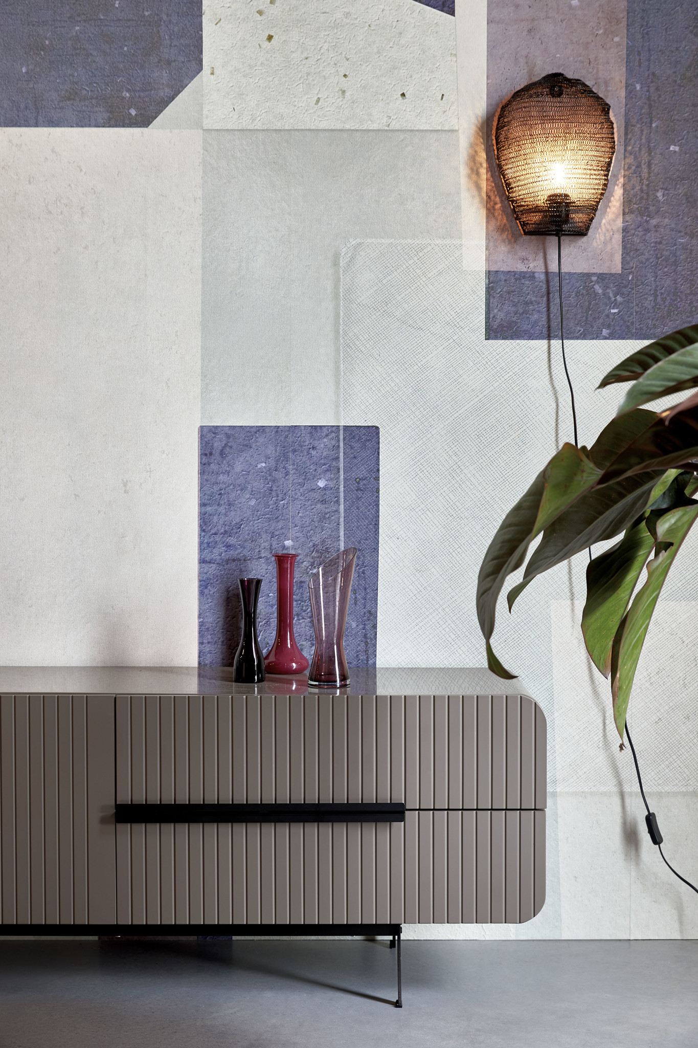 Parya Home - wandlamp Lena - zwart