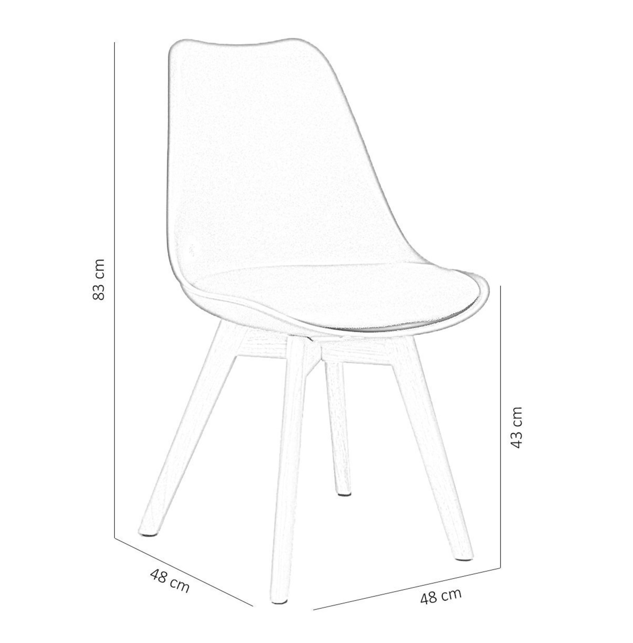 Parya Home - Woodly Kuipstoel - Zwart