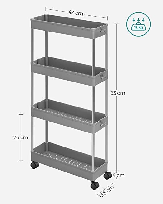 Keuken trolley met 4 etages