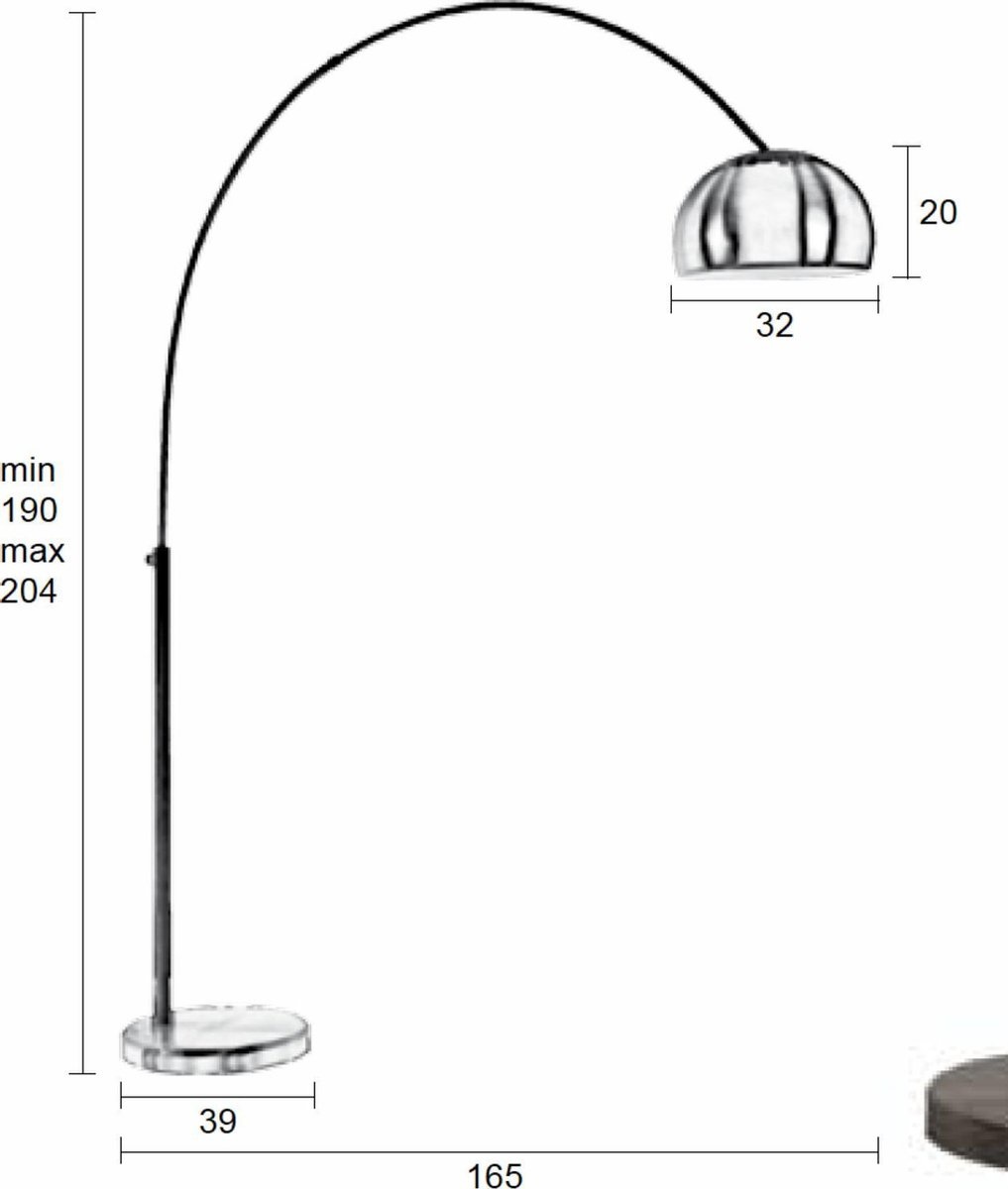 Parya Home - Metal Bow Vloerlamp