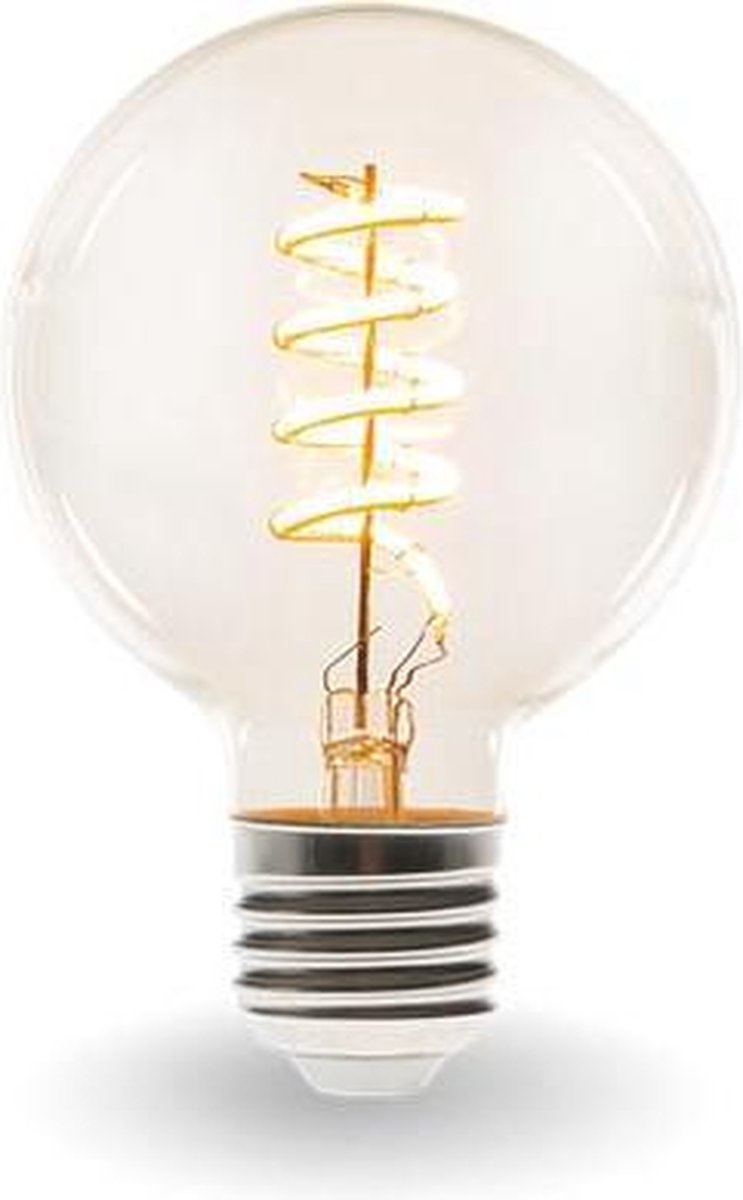Perel - Smart Wifi LED Lampe - Warmes Weiß & intensives warmes Weiß - E27 - G125