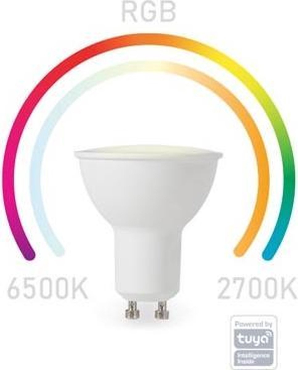 Perel - Smart Wifi Rgb-Lamp - Koudwit & Warmwit - Gu11