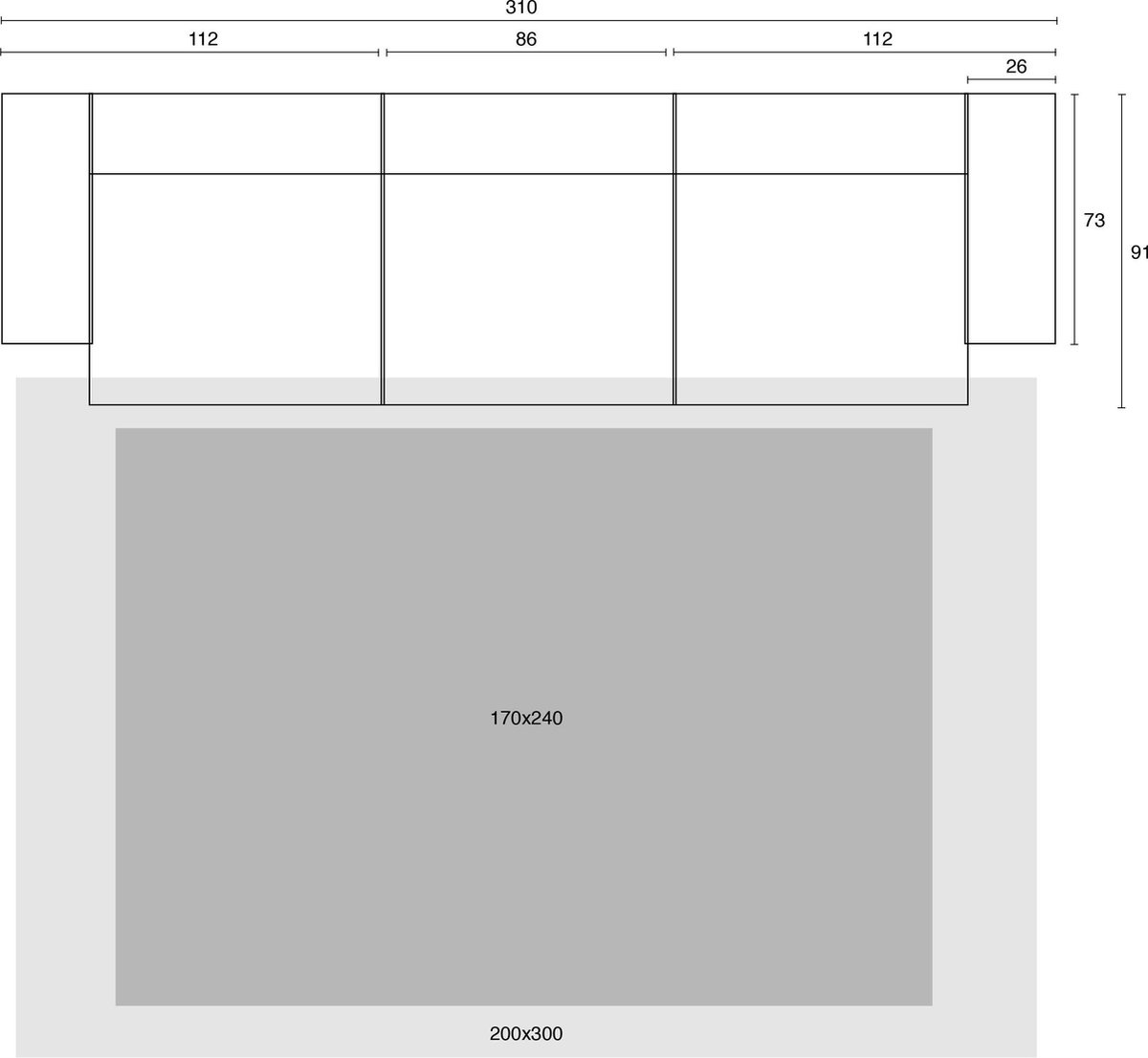 Parya Home - Chi Vloerkleed - 160x230 - Zwart