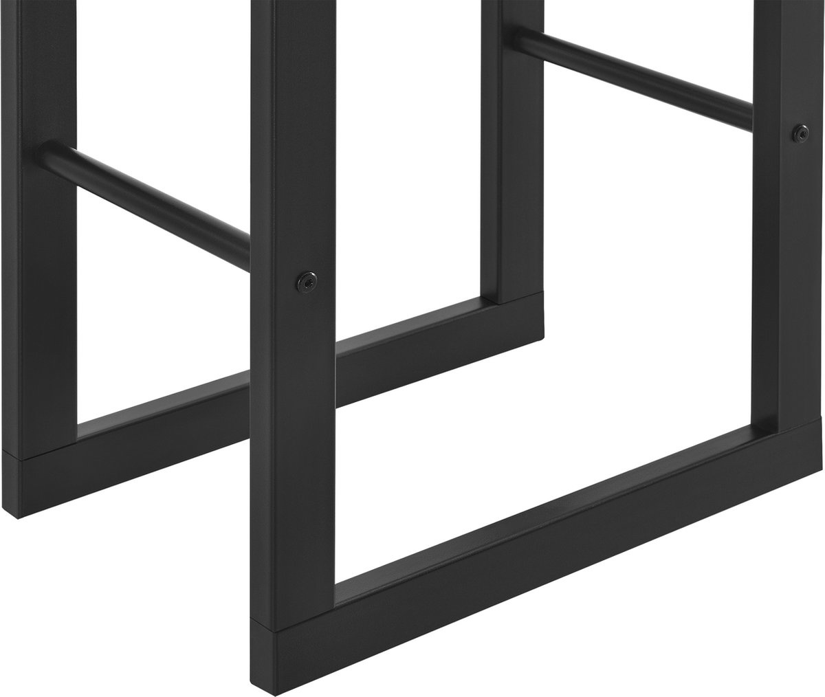 Perel - Kaminholzregal 45x30x100 cm - schwarz