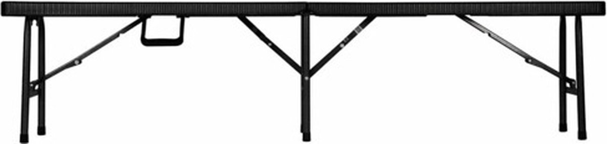Perel Vouwbank - Klapbank - Bierbank - 180 x 25 x 43 cm - Zwart