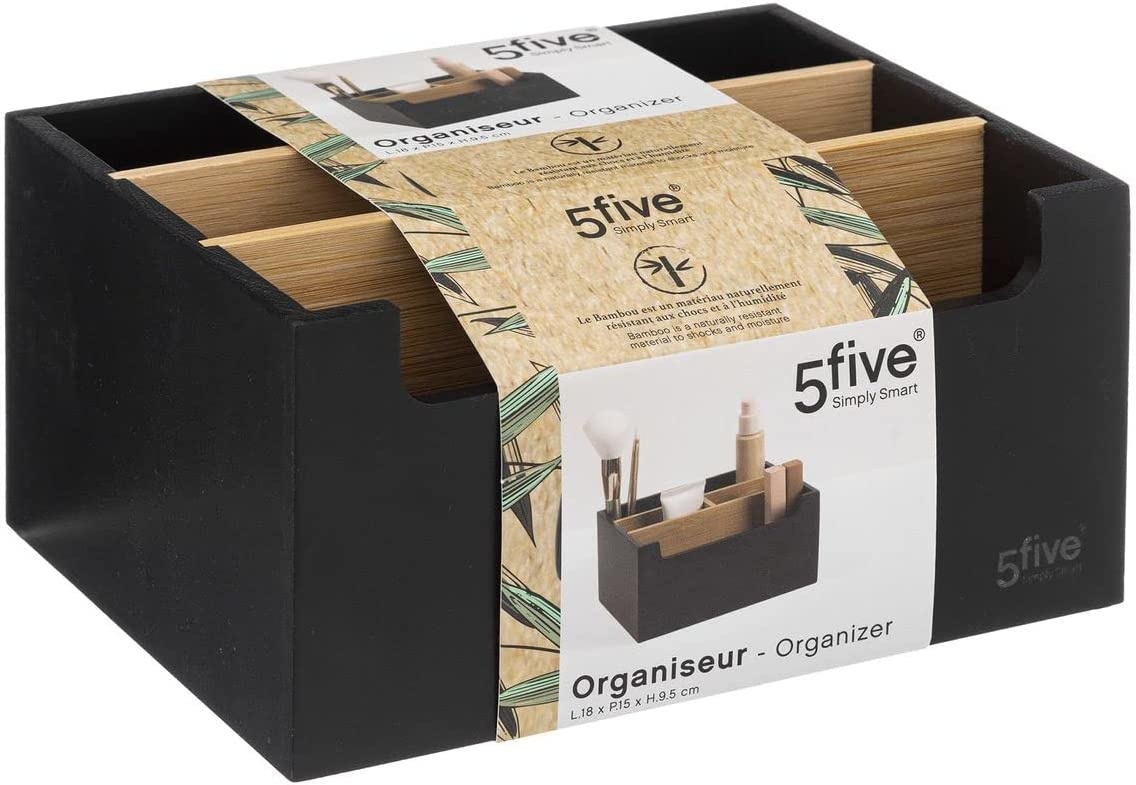 Five® Make-up-Organizer schwarz - Sortierfächer - Medium - ohne Schublade