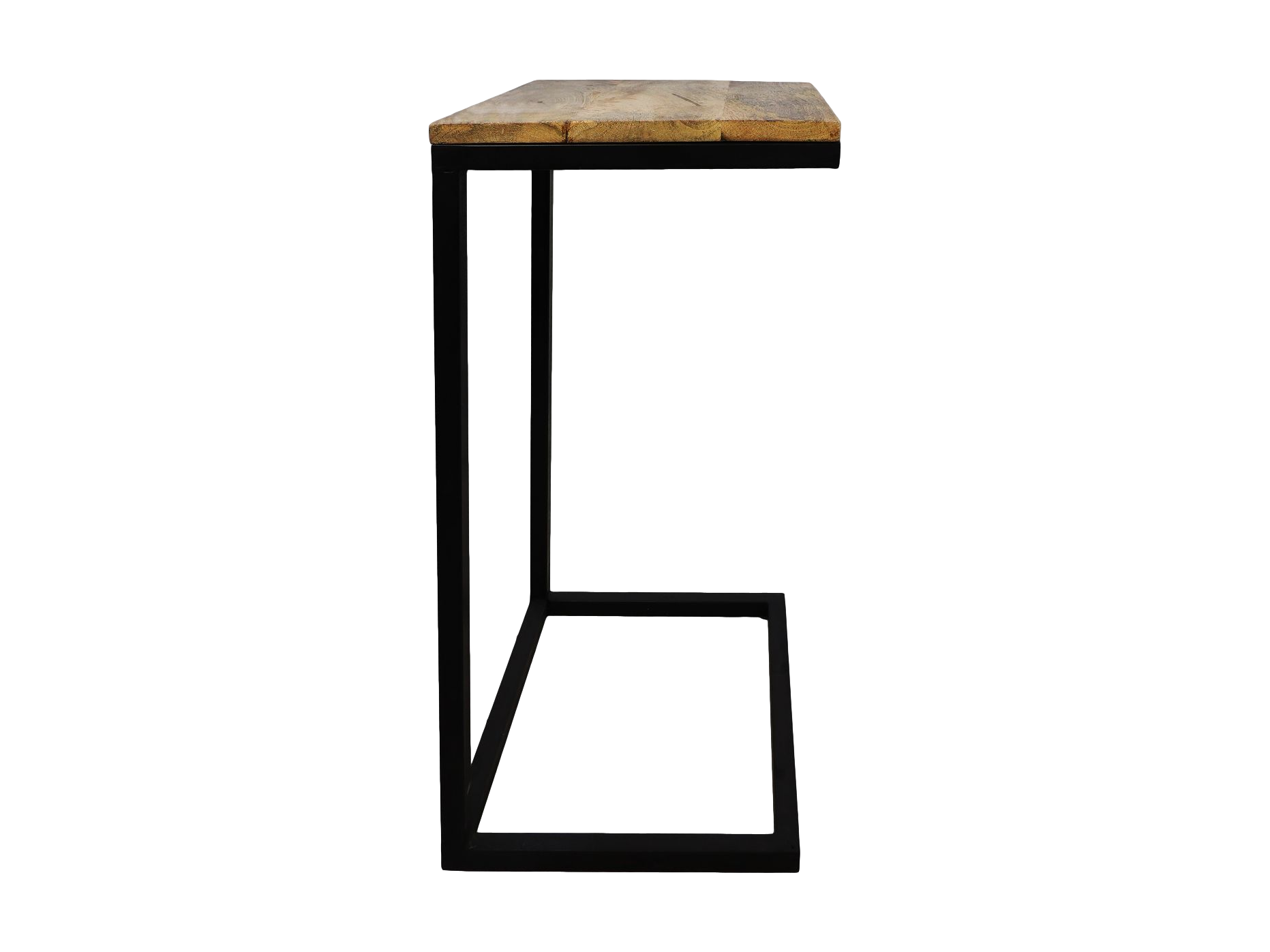 Side table Read - 38x30x65 - Natural/black - Mango wood/iron