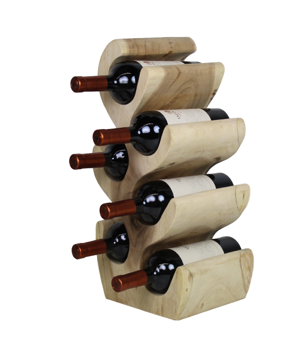 Flaschenhalter - 27x20x51 - Natur - Suar