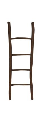 Decorative ladder Pank - 50x6x150 - Antique - Teak