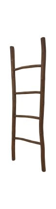 Decorative ladder Pank - 50x6x150 - Antique - Teak
