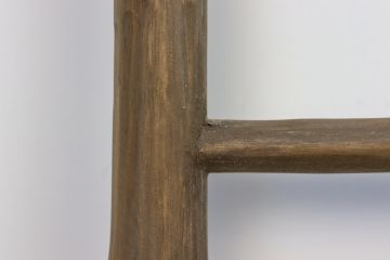 Decoratieve ladder Pank - 50x6x150 - Antiek - Teak