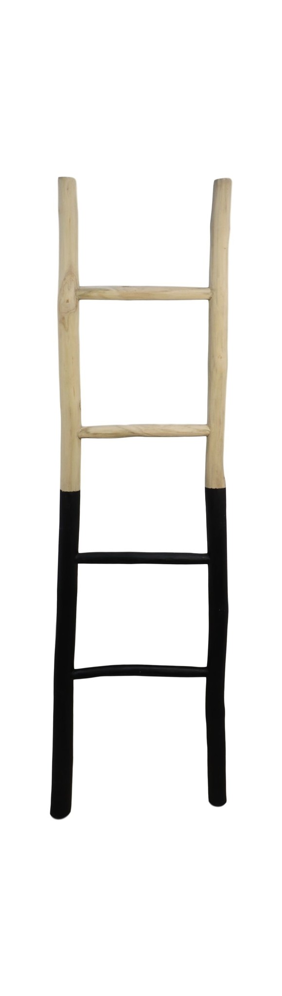 Decorative ladder - 45x4x150 - Natural/black - Teak