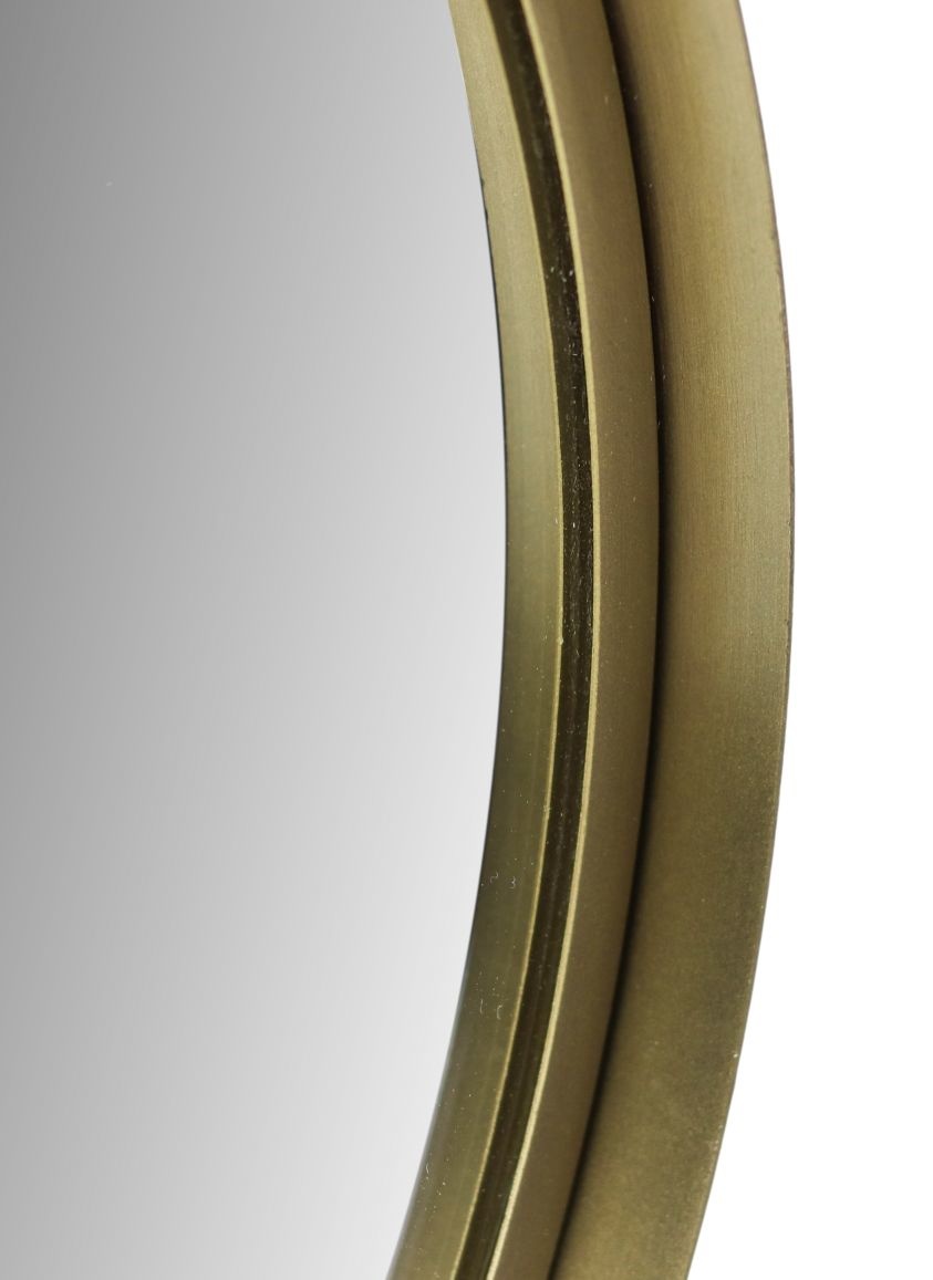 Wandspiegel Fletcher Rond - ø40 - antique gold - Metaal/glas