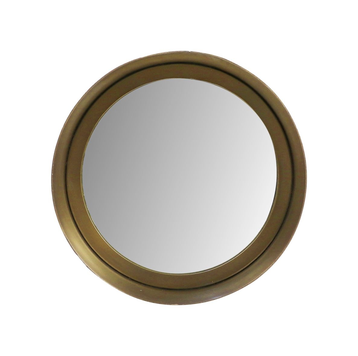 Wandspiegel Fletcher Rond -ø20 - antique gold - Metaal/glas Wandspiegel Fletcher Rond -ø20 - antique gold - Metaal/glas